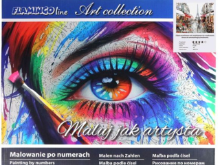 Malowanie po numerach 40x50cm PARYŻ poziomy