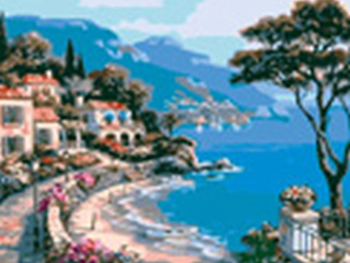 Malowanie po numerach 40x50cm PEJZA� poziomy