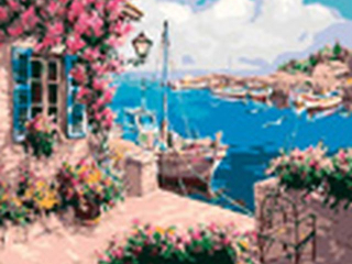 Malowanie po numerach 40x50cm PEJZA� poziomy