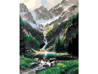 Malowanie po numerach 40x50cm POTOK W G�RACH pionowy