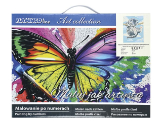 Malowanie po numerach 30x40cm KOTEK pionowy