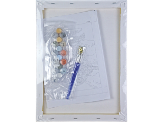 Malowanie po numerach 30x40cm KOTEK pionowy