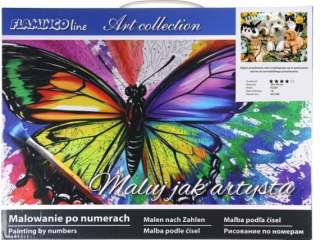 Malowanie po numerach 30x40cm ZWIERZĘTA poziomy