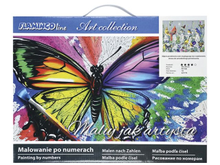 Malowanie po numerach 30x40cm PTASZKI poziomy