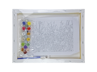 Malowanie po numerach 30x40cm PTASZKI poziomy