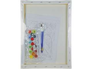 Malowanie po numerach 30x40cm PAPUGI pionowy