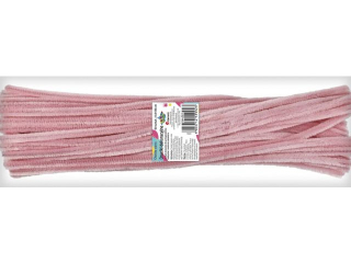 Druciki dekoracyjne 0, 6x30cm pastelowe różowe 50szt.