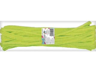 Druciki dekoracyjne 0, 6x30cm fluo kanarkowe 50szt.