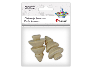 Drewniane choinki 35x55mm grubość 33mm 2szt.