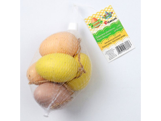 Dekoracje plastikowe zawieszki jajka 40x60mm mix kolor�w 5szt. TITWLK26