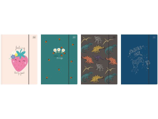 Teczka z gumk� A4+ MAT+UV [opakowanie=10szt]