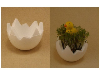 Styropianowa skorupka wielkanocna mi�kka �rednica 95mm, wysoko�� 70mm [opakowanie=6szt] TITWLK26