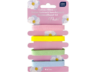 Zestaw tasiemek bawe�nianych 4x1m Past