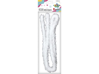 Drucik pluszowy 1, 5x100cm 1szt. bia�y