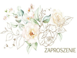 Zaproszenie POL-MAK 10szt. oglne 160x95 z kopert Z_OG_61609