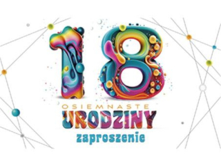 Zaproszenie POL-MAK 10szt. 18-nastka 160x95 z kopert� Z_UR18_61635