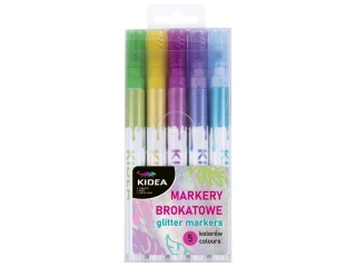 MARKERY BROKATOWE A 5 KOLORW KIDEA