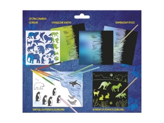 KREATYWNE WYDRAPYWANKI Z SZABLONAMI A KIDEA