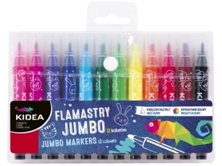 FLAMASTRY JUMBO 12 KOLORW KIDEA  SEZON2023