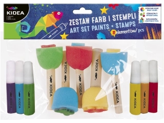 ZESTAW FARB I STEMPLI A 11 ELEMENT�W KIDEA
