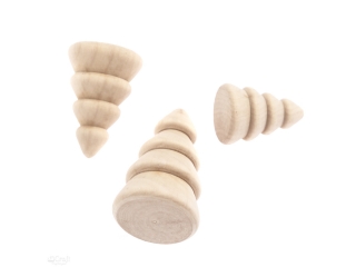 DREWNIANE CHOINKI, 3 SZT. [opakowanie=6szt] BN-DLP