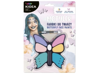FARBKI DO TWARZY MOTYLEK 8 KOLORÓW KIDEA