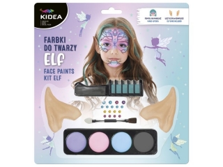 FARBKI DO TWARZY ZESTAW ELFIE USZY KIDEA