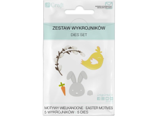 ZESTAW WYKROJNIK�W DP CRAFT - MOTYWY WIELKANOCNE, 5 SZT. WLK-DLP