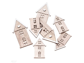 DREWNIANE DOMKI, 7 SZT. [opakowanie=6szt] NZWR-DLP