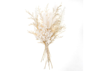 MINI BUKIET SUSZONYCH KWIAT�W, OK.20CM "VANILLA DREAM" NZWR-DLP