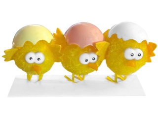 KURCZACZKI ZE SKORUPK� 4 CM, 3 SZT [opakowanie=3szt] WLK-DLP