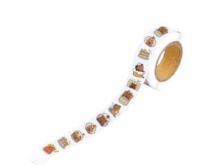 NAKLEJKI  NA ROLCE - KAPIBARA, 500 SZT. [opakowanie=6szt]