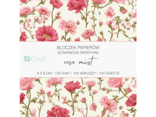 BLOCZEK PAPIER�W 8 X 8 CM, 100 KARTEK - HONEY MOCHA [opakowanie=6szt]