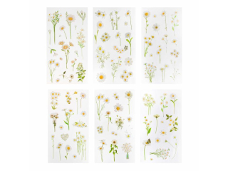 NAKLEJKI PVC - STOKROTKI 87 SZT. [opakowanie=6szt]