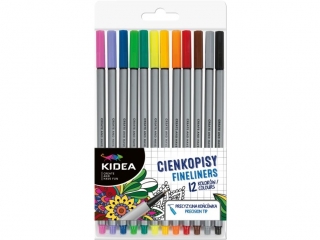 CIENKOPISY 12 KOLORW KIDEA