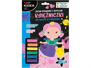 ZESTAW RYSUNKOWY Z PASTELAMI - KSIʯNICZKI KIDEA