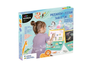 PRZENOŚNY ZESTAW TABLIC 5W1 ZOO KIDEA