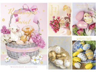 Laurka z�ocona B6Z 117x167 z kopert� POL-MAK wielkanoc B6Z_WLSW_215