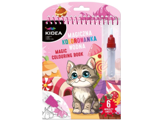 MAGICZNA WIELORAZOWA KOLOROWANKA WODNA P KIDEA (KOTKI)