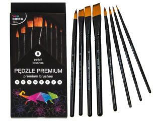 PĘPEDZLE PREMIUM 8 SZT KIDEA