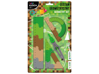 ZESTAW GEOMETRYCZNY A PUZZLE 20 CM 4 ELEMENTY KIDEA