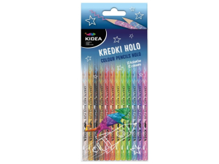 KREDKI HOLO 12 KOLORÓW KIDEA