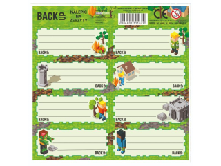 NALEPKI NA ZESZYTY BACKUP 8 A 61 [opakowanie=25szt]