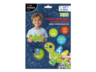 PLANSZA SENSORYCZNA DO NAUKI LICZENIA DINO KIDEA