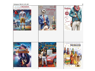 Laurka Lux Edition B6LUX 127x180 z kopert�  POL MAK Urodziny B6LUX_UR_797 [opakowanie=10szt]