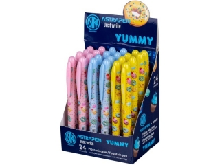 Pióro ASTRA młodzieżowe Yummy - display 24 sztuki