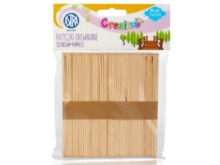Patyczki drewniane 50 sztuk - Sosnowy pomost [ opak=24szt]