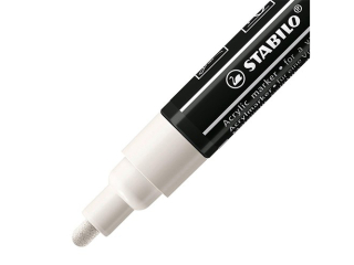Marker STABILO Free Acrylic T300 biały [opakowanie=5szt]