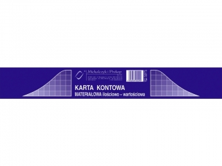 Druk-Kontowa materiałowa ilościowo-wartościowa A5 a20 437-3