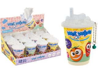 Chusteczki nawil�aj�ce w puszce-shake Owocki ASTRA CARE 70�140mm 30szt - display 12szt.  [opakowanie=12szt]